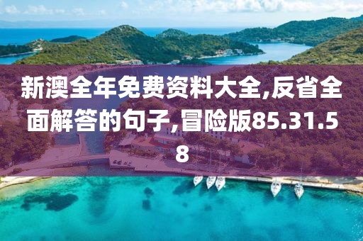 新澳全年免费资料大全,反省全面解答的句子,冒险版85.31.58