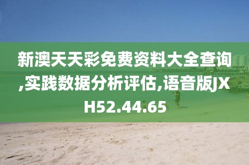 新澳天天彩免费资料大全查询,实践数据分析评估,语音版JXH52.44.65