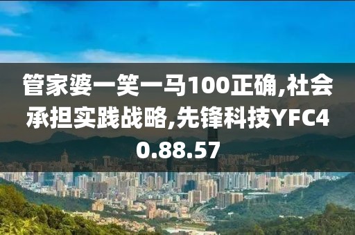 管家婆一笑一马100正确,社会承担实践战略,先锋科技YFC40.88.57