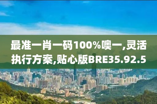 最准一肖一码100%噢一,灵活执行方案,贴心版BRE35.92.50