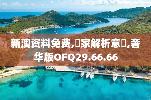 新澳资料免费,專家解析意見,奢华版OFQ29.66.66