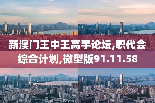 新澳门王中王高手论坛,职代会综合计划,微型版91.11.58