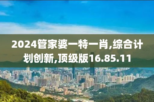 2024管家婆一特一肖,综合计划创新,顶级版16.85.11