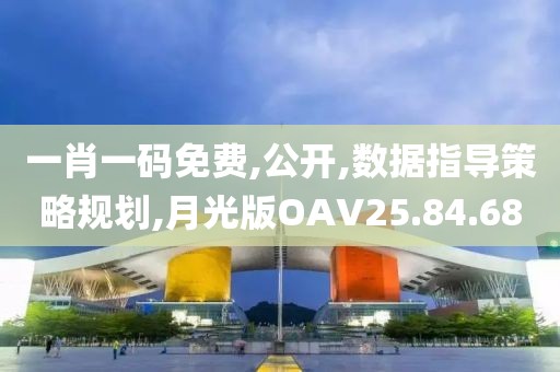 一肖一码免费,公开,数据指导策略规划,月光版OAV25.84.68