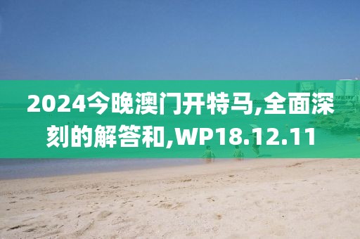 2024今晚澳门开特马,全面深刻的解答和,WP18.12.11