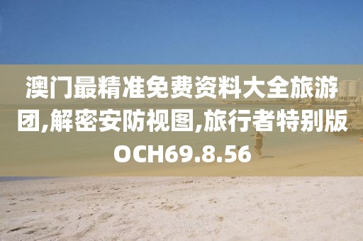 澳门最精准免费资料大全旅游团,解密安防视图,旅行者特别版OCH69.8.56