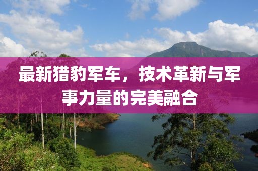 最新猎豹军车，技术革新与军事力量的完美融合