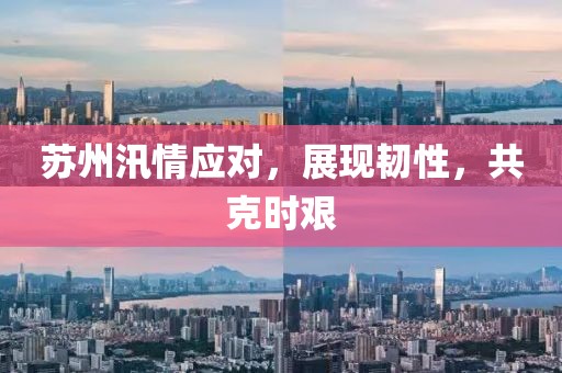 苏州汛情应对，展现韧性，共克时艰