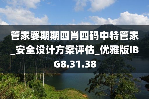 管家婆期期四肖四码中特管家_安全设计方案评估_优雅版IBG8.31.38