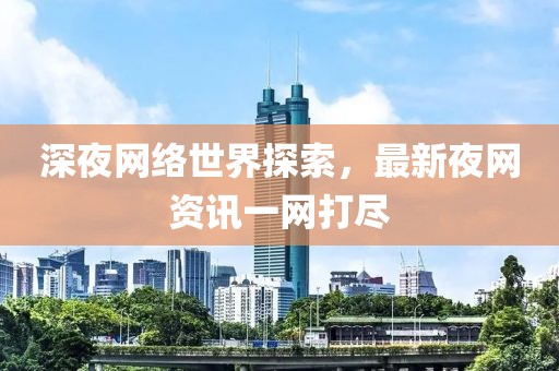 深夜网络世界探索，最新夜网资讯一网打尽