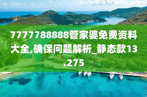 7777788888管家婆免费资料大全,确保问题解析_静态款13.275