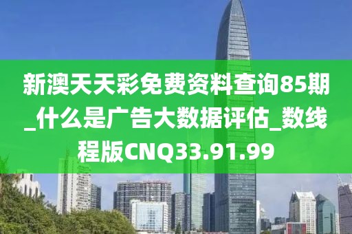 新澳天天彩免费资料查询85期_什么是广告大数据评估_数线程版CNQ33.91.99