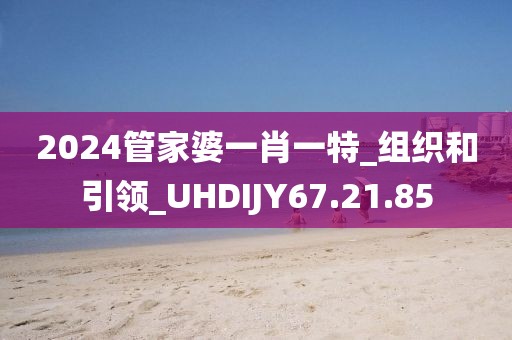 2024管家婆一肖一特_组织和引领_UHDIJY67.21.85
