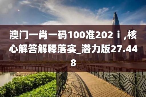 澳门一肖一码100准202ⅰ,核心解答解释落实_潜力版27.448