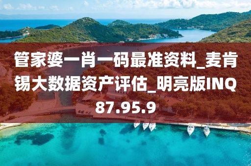 管家婆一肖一码最准资料_麦肯锡大数据资产评估_明亮版INQ87.95.9