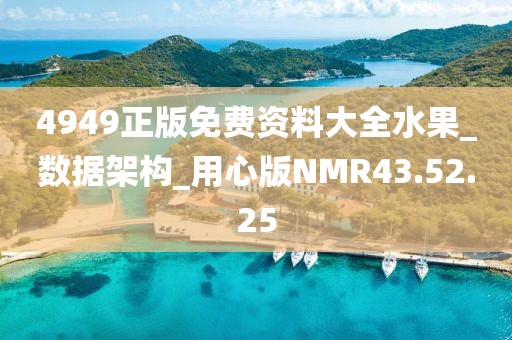 4949正版免费资料大全水果_数据架构_用心版NMR43.52.25