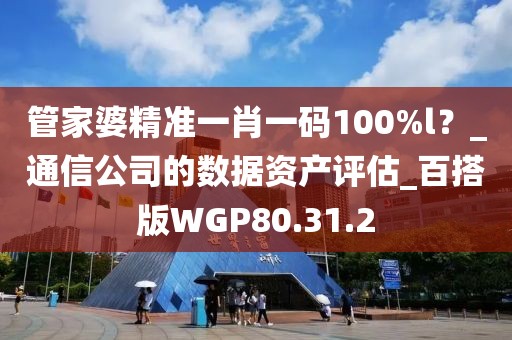 管家婆精准一肖一码100%l？_通信公司的数据资产评估_百搭版WGP80.31.2