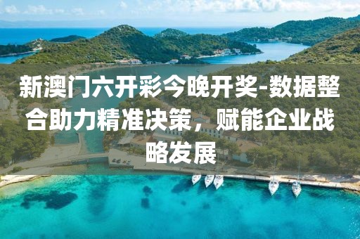 新澳门六开彩今晚开奖-数据整合助力精准决策，赋能企业战略发展