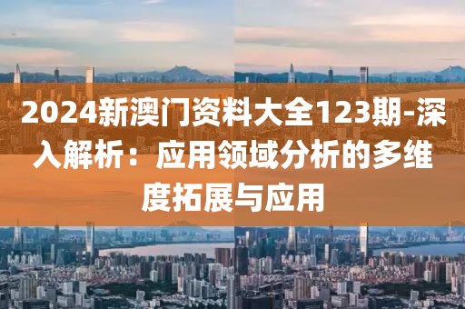 2024新澳门资料大全123期-深入解析：应用领域分析的多维度拓展与应用
