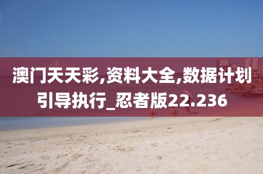 澳门天天彩,资料大全,数据计划引导执行_忍者版22.236