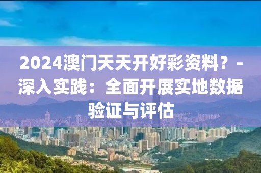 2024澳门天天开好彩资料？-深入实践：全面开展实地数据验证与评估