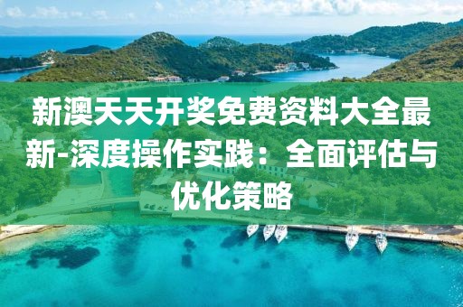 新澳天天开奖免费资料大全最新-深度操作实践：全面评估与优化策略