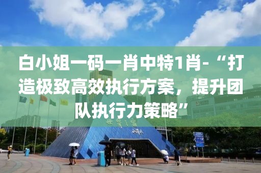 白小姐一码一肖中特1肖-“打造极致高效执行方案，提升团队执行力策略”