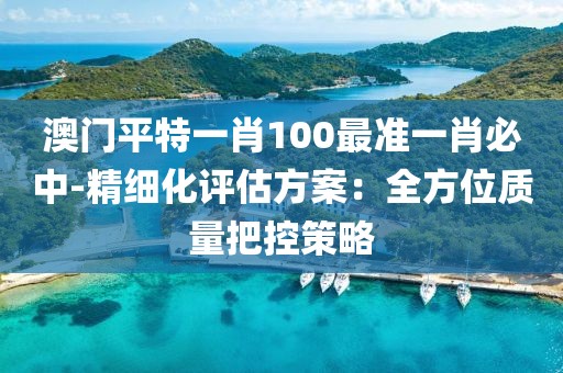 澳门平特一肖100最准一肖必中-精细化评估方案：全方位质量把控策略