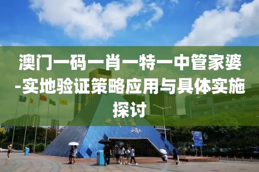 澳门一码一肖一特一中管家婆-实地验证策略应用与具体实施探讨