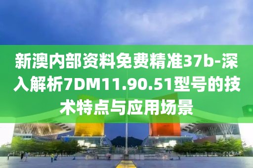 新澳内部资料免费精准37b-深入解析7DM11.90.51型号的技术特点与应用场景