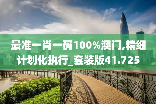 最准一肖一码100%澳门,精细计划化执行_套装版41.725