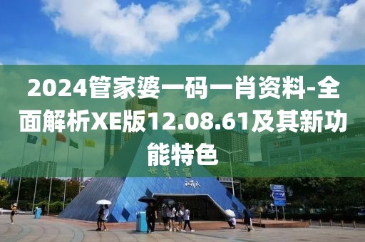 2024管家婆一码一肖资料-全面解析XE版12.08.61及其新功能特色