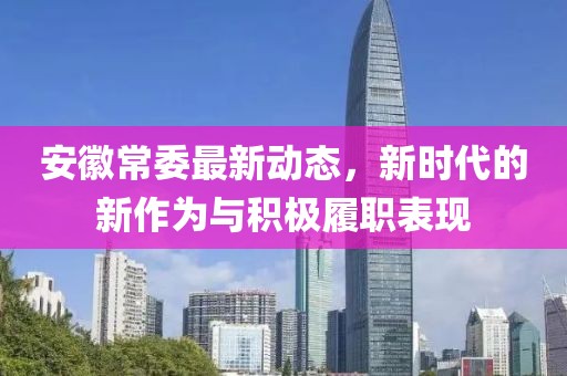 安徽常委最新动态，新时代的新作为与积极履职表现