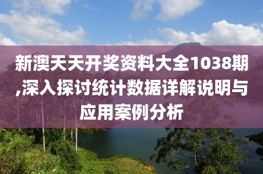 新澳天天开奖资料大全1038期,深入探讨统计数据详解说明与应用案例分析
