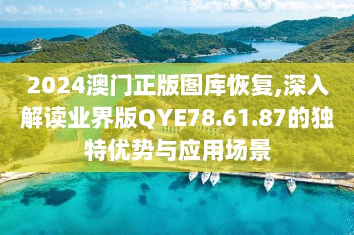 2024澳门正版图库恢复,深入解读业界版QYE78.61.87的独特优势与应用场景