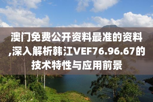 澳门免费公开资料最准的资料,深入解析韩江VEF76.96.67的技术特性与应用前景