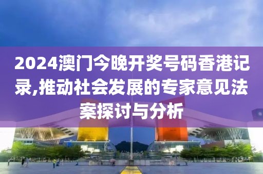 2024澳门今晚开奖号码香港记录,推动社会发展的专家意见法案探讨与分析