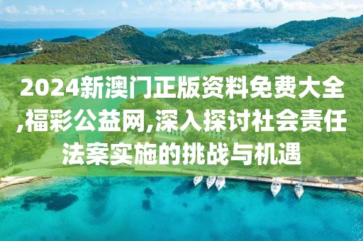 2024新澳门正版资料免费大全,福彩公益网,深入探讨社会责任法案实施的挑战与机遇