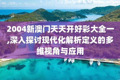 2004新澳门天天开好彩大全一,深入探讨现代化解析定义的多维视角与应用