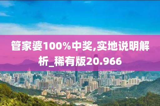 管家婆100%中奖,实地说明解析_稀有版20.966