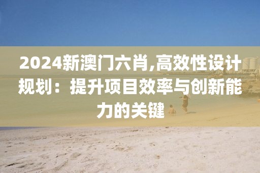2024新澳门六肖,高效性设计规划：提升项目效率与创新能力的关键