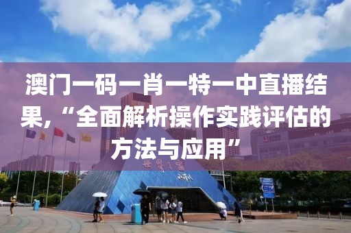 澳门一码一肖一特一中直播结果,“全面解析操作实践评估的方法与应用”