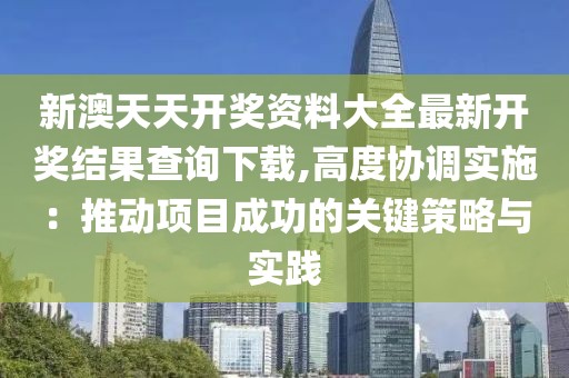 新澳天天开奖资料大全最新开奖结果查询下载,高度协调实施：推动项目成功的关键策略与实践