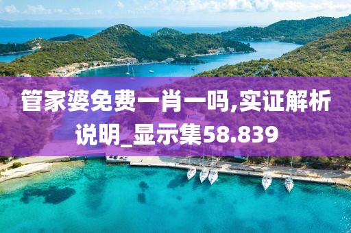 管家婆免费一肖一吗,实证解析说明_显示集58.839