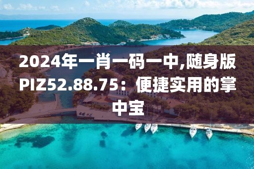 2024年一肖一码一中,随身版PIZ52.88.75：便捷实用的掌中宝