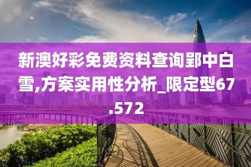 新澳好彩免费资料查询郢中白雪,方案实用性分析_限定型67.572