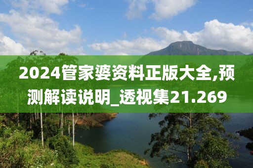 2024管家婆资料正版大全,预测解读说明_透视集21.269