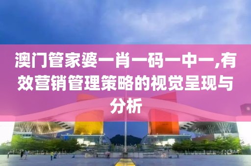 澳门管家婆一肖一码一中一,有效营销管理策略的视觉呈现与分析