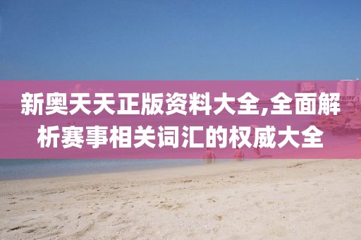 新奥天天正版资料大全,全面解析赛事相关词汇的权威大全