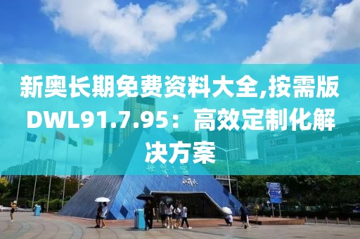 新奥长期免费资料大全,按需版DWL91.7.95：高效定制化解决方案